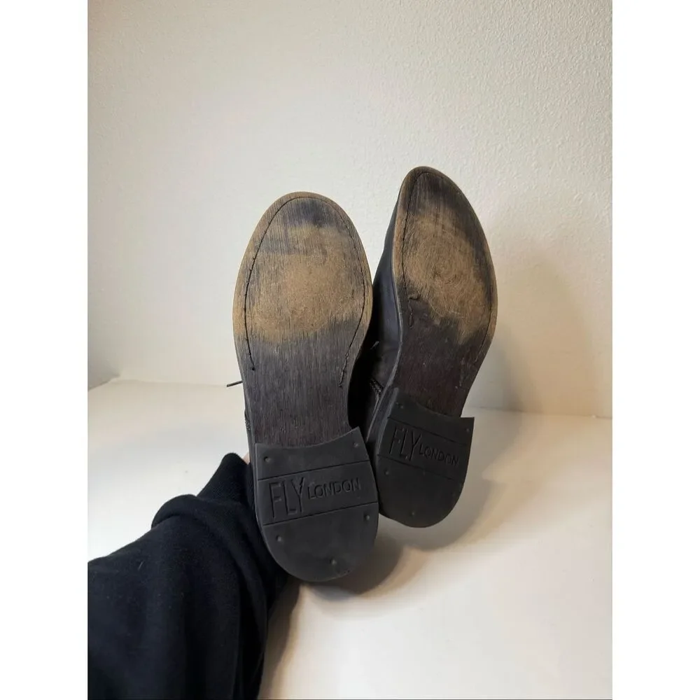 Fly London Black‎ Derby Men’s Shoes Size 42